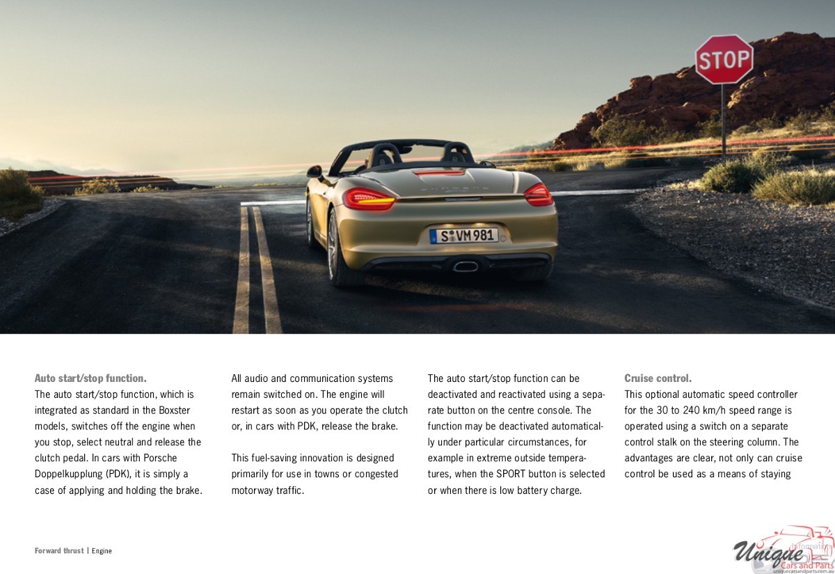 2014 Porsche Boxster Brochure Page 7
